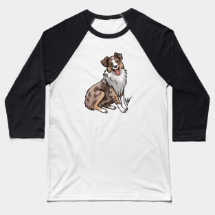 Dog - Australian Shepherd - Red Merle Baseball T-Shirt